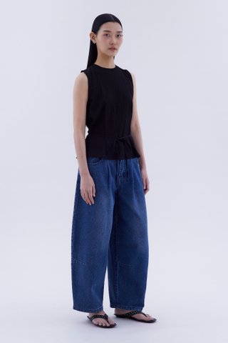 Meagan Open-Back Drape Top