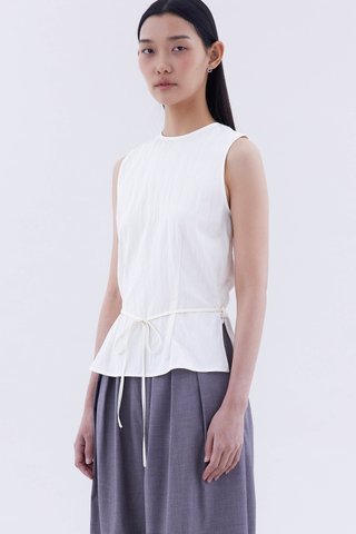 Meagan Open-Back Drape Top