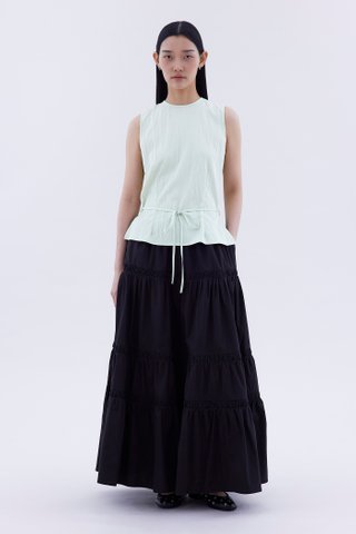 Meagan Open-Back Drape Top