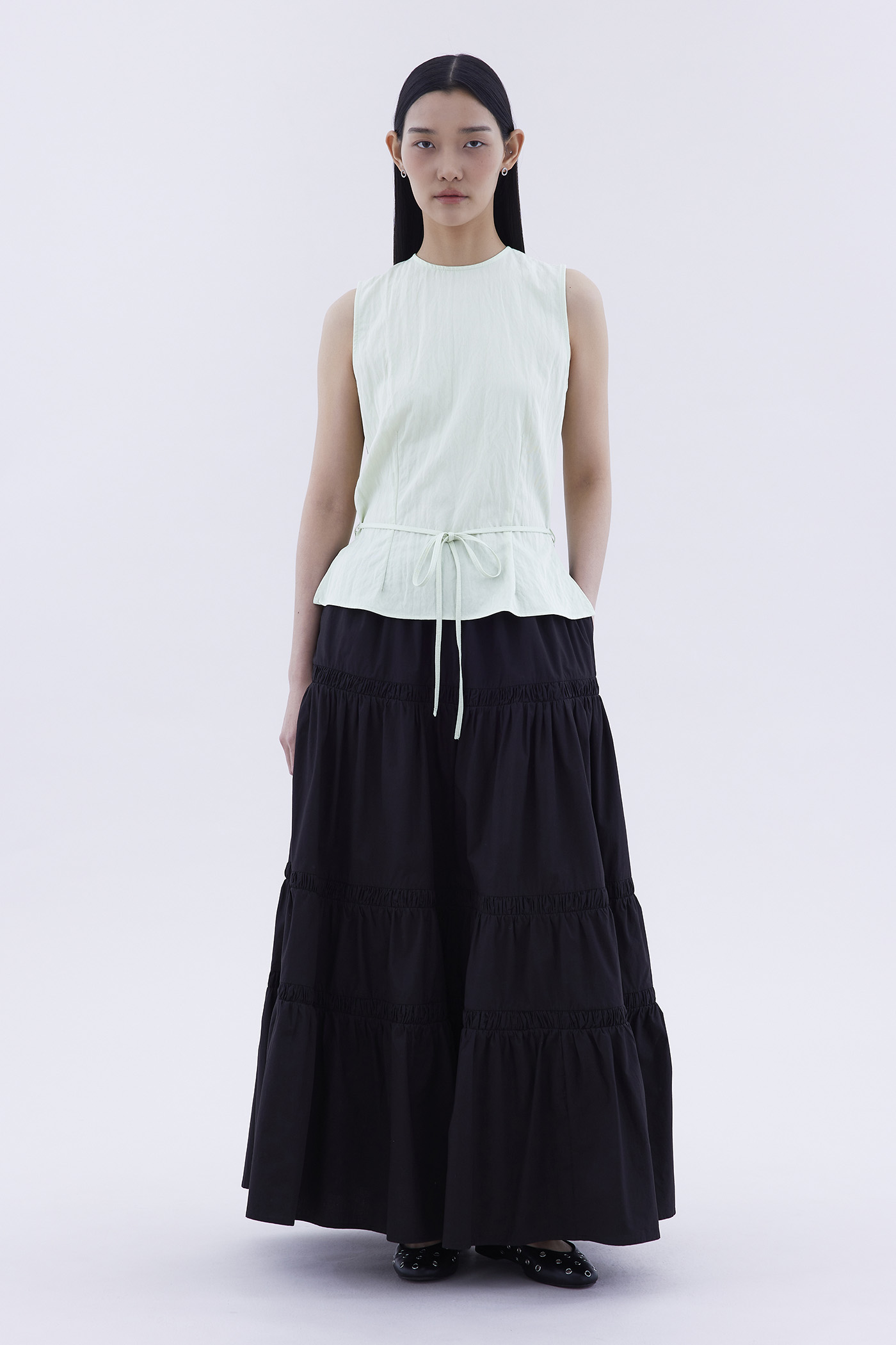 Meagan Open-Back Drape Top