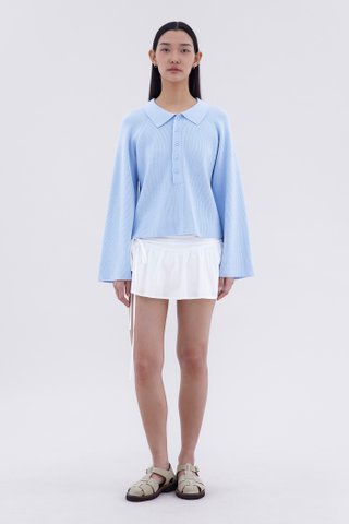 Maude Half Button Oversized Sweater