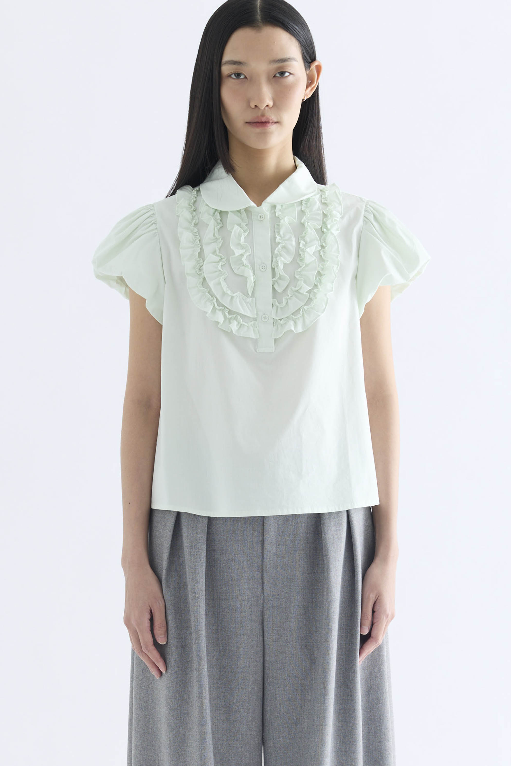 Sandy Petal Sleeve Blouse