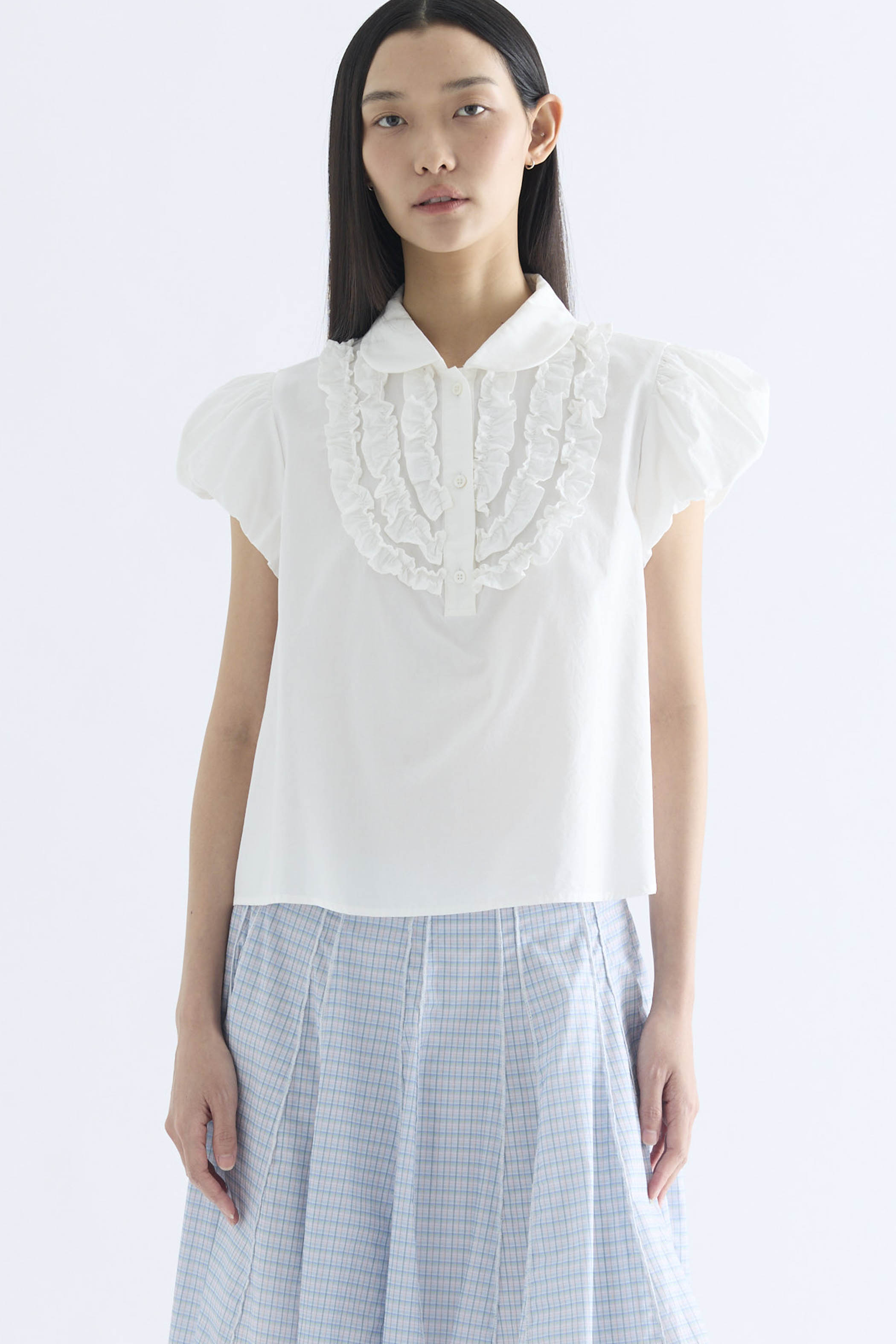 Sandy Petal Sleeve Blouse